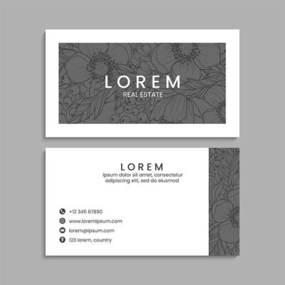 طرح ویزیت آماده کارت ویزیت دو طرفه