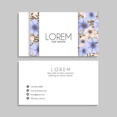 کارت ویزیت آماده دو طرفه