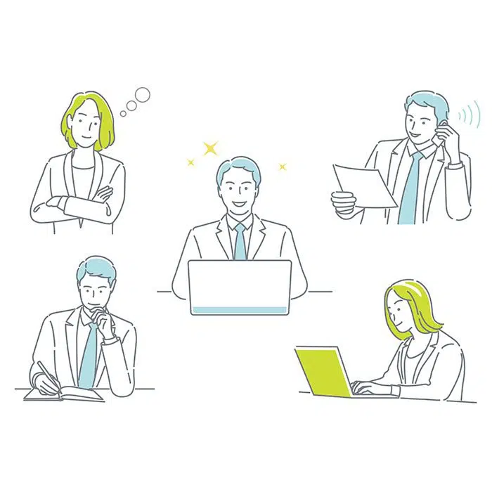 طرح وکتور کارکتر زن و مرد در فضای کار 1 businessman business woman working their office expressing different emotions 1 تاجر-کاسب-زن-کار-دفترشان-ابراز-احساسات- متفاوت