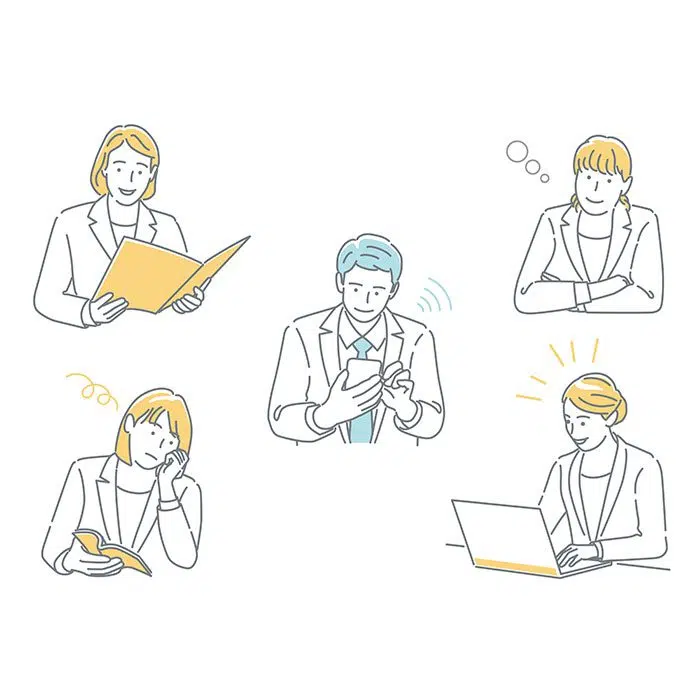 وکتور زن و مرد در حال کار با کامپیوتر و مکالمه با تلفن همراه 1 businessman business woman working their office expressing different emotions 2 1 تاجر-کاسب-زن-کار-دفترشان-ابراز-احساسات- متفاوت_2