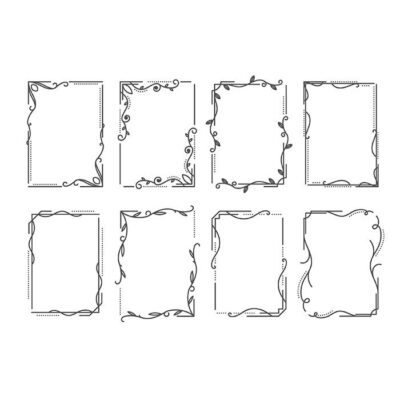 قاب های زینتی مناسب خوشنویسی با پیچ گل