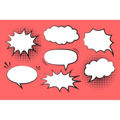 ست مجموعه حباب های کامنت