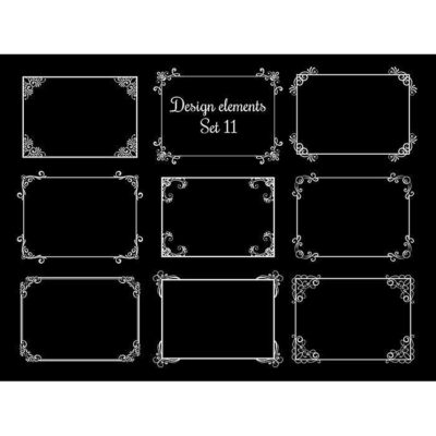 ست 9 تایی قاب های تزئینی برا خوشنویسی