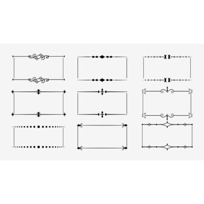 طرح وکتور قاب و کادر خالی کلاسیک و سنتی