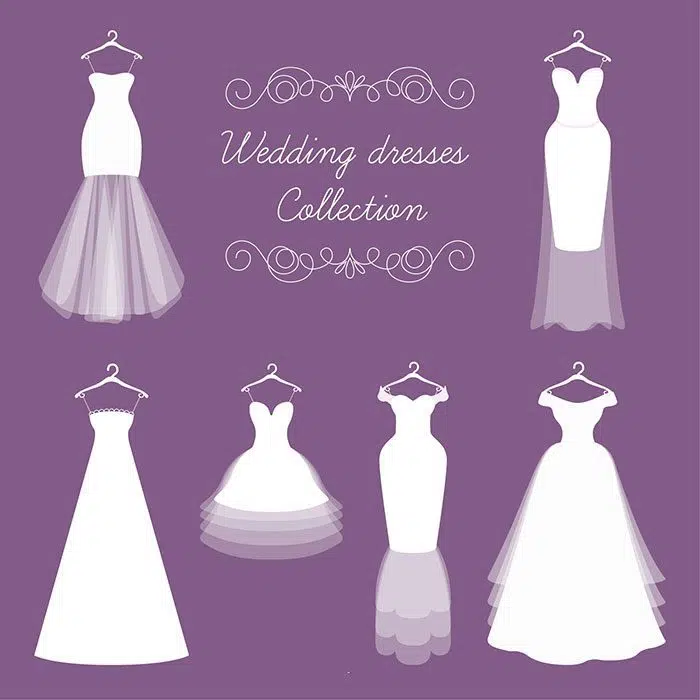 different kinds bride dress 1 کارت-روز-پدرها-با-عینک-سبیل-کراوات