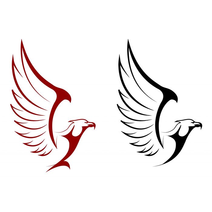 falcon and eagle mascots 312095 1 طرح وکتور لوگو بوکس سیاه - نمادهای کلوب و مسابقات قهرمانی