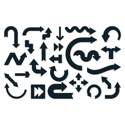 مجموعه فلش سیاه در همه جهات