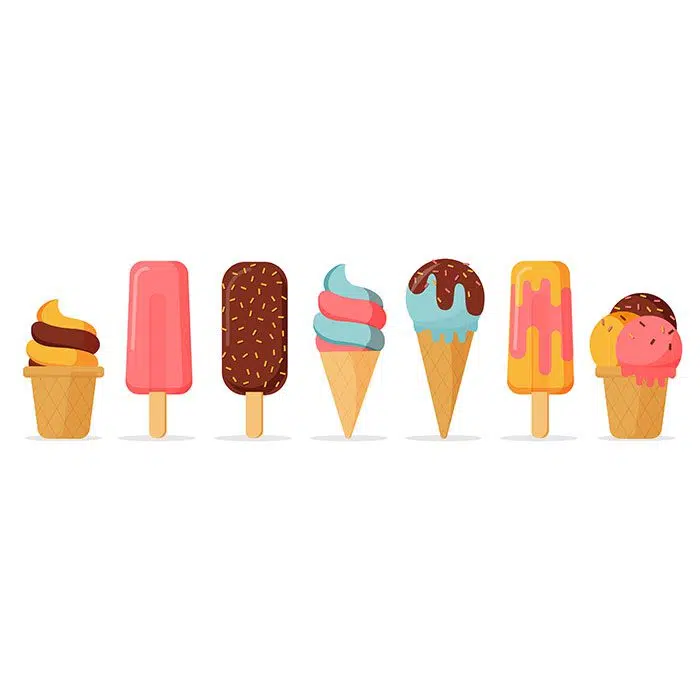 flat ice cream collection 1 کلکسیون بستنی تخت 1