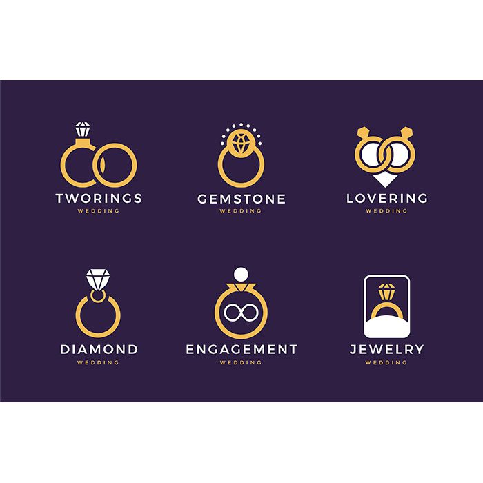 flat ring logo template collection 3 1 وکتور اسنک گوشت