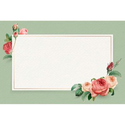 قاب و کار خالی با حاشیه گل