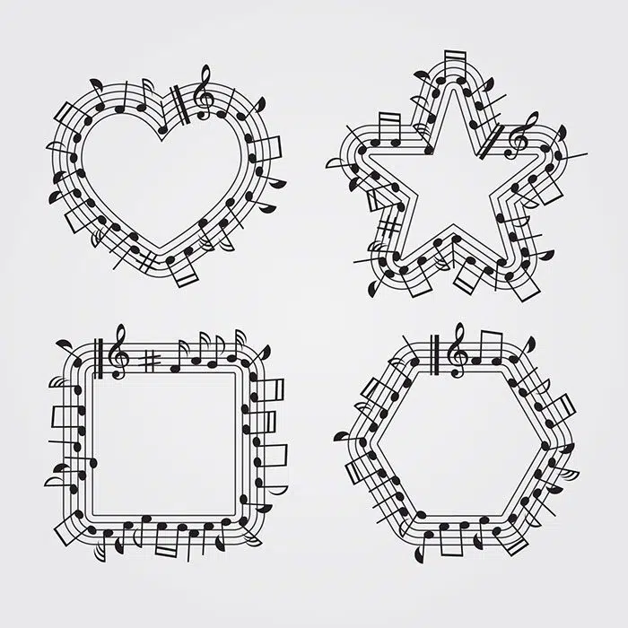geometric shapes with stave design 1 اشکال هندسی با طرح چوب