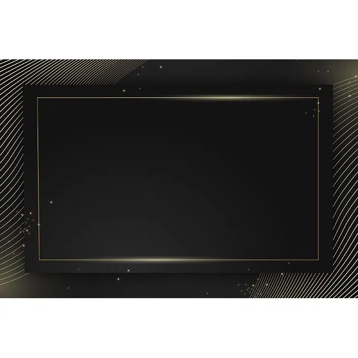 پس زمینه و بک گراند مشکی با حاشیه فلزی 1 gold luxury background 1 آرم-الگوی-حروف-بزرگ-طلایی-زیبا