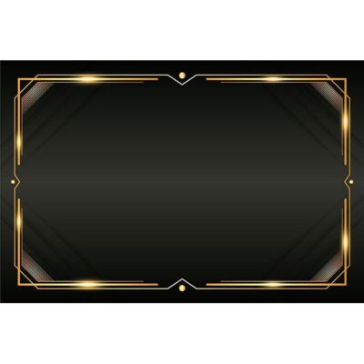 قاب طلایی و مشکی خالی مناسب متن