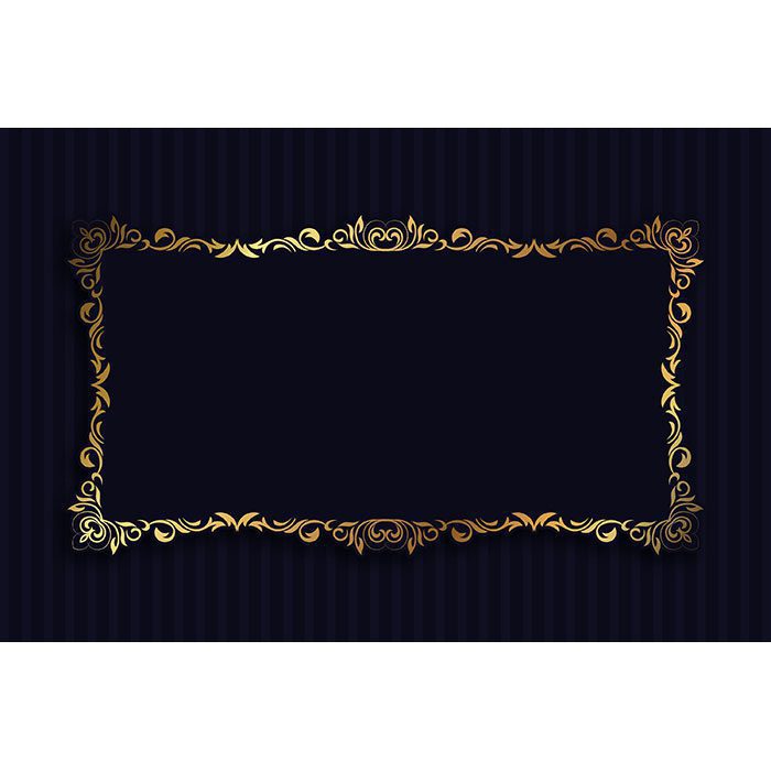 gradient golden luxury frame template 2 1 تصویر با کیفیت پیتزا از نمای نزدیک