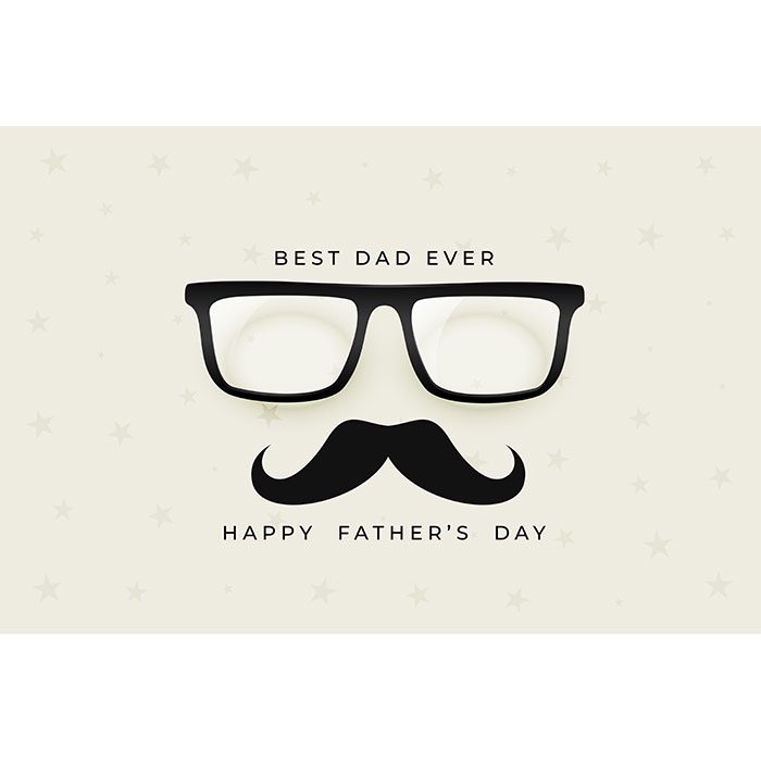 happy fathers day nice with spectacles mustache 1