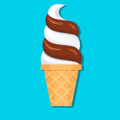 عکس وکتور بستنی و آیکون و بستنی قیفی