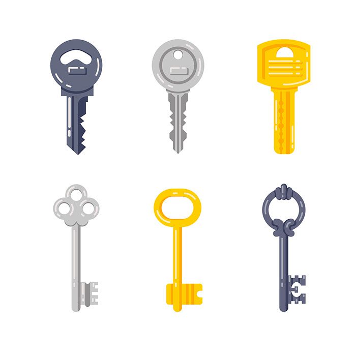 key collection flat style 1 کلید-مجموعه-سبک تخت