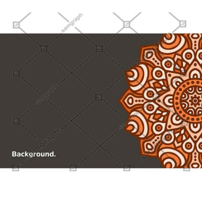 طرح اسلیمی  خورشید رنگارنگ ماندالا