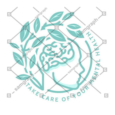 طرح وکتور و لوگو با موضوع سلامت روانی