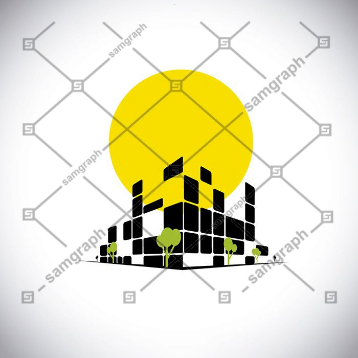 modern real estate logo 2 1 شهری-سیاه-سیلوئت-با رفلکس