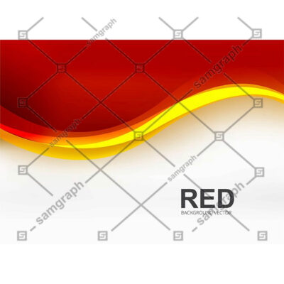 پس زمینه با موج های قرمز و زرد