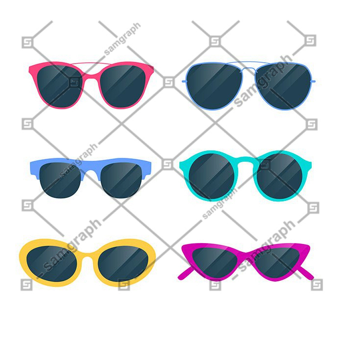 modern sunglasses collection flat style 1 سفید-عروسی-زن-لباس-با-حجاب