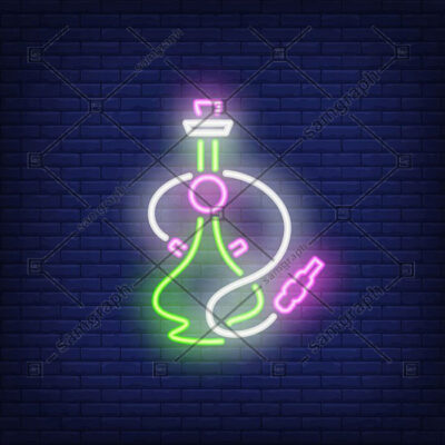 طرح آماده نئون قلیان مناسب ساخت نئون فلکس و ال ای دی
