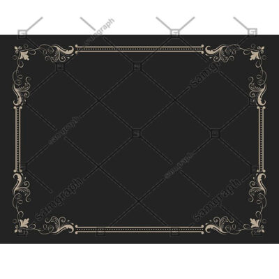 طرح و حاشیه وکتور گل بصورت وینتیج