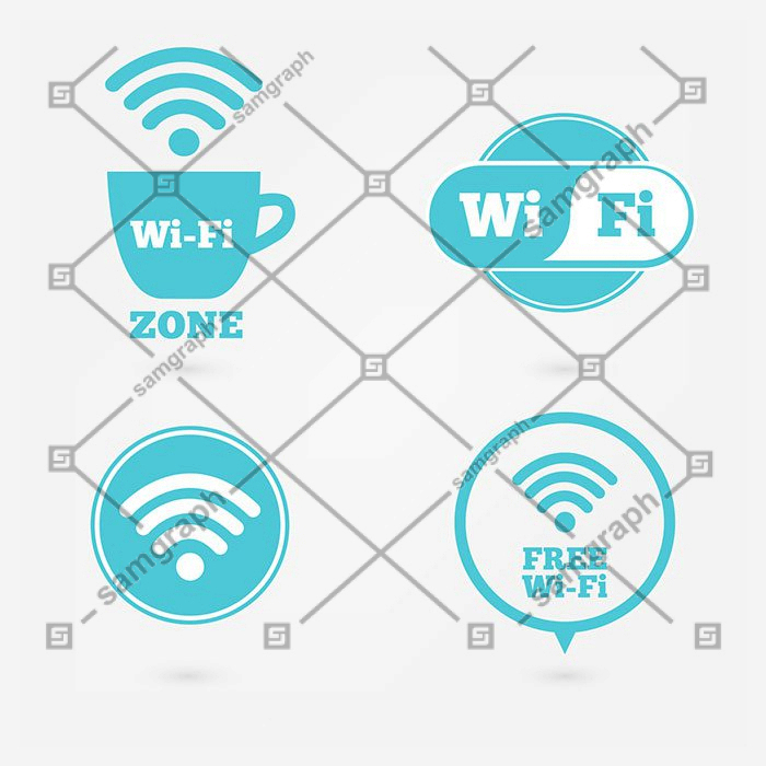 pack de labels wifi zone 1 سفید-درخشش-لنز-شعله ور-بزرگ-ست