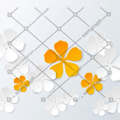 طرح وکتور گل کاغذی