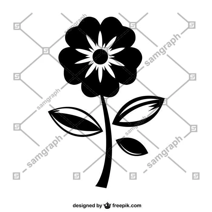 pretty flower icon 1 نماد گل زیبا