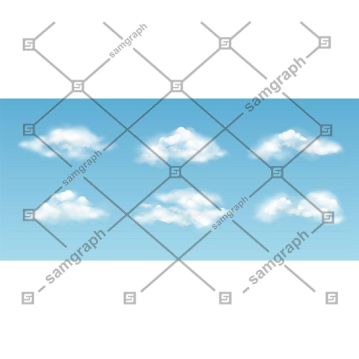 realistic cloud sky collection 1 وکتور-آبی-ابر