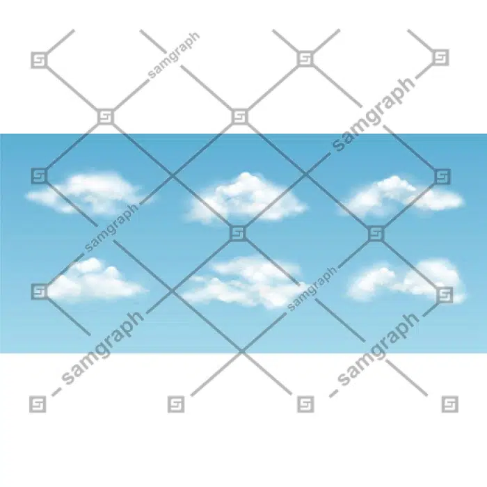 realistic cloud sky collection 1 مجموعه-گوشه-حاشیه-تصویرسازی-زینتی-قاب-تک رنگ-سبک