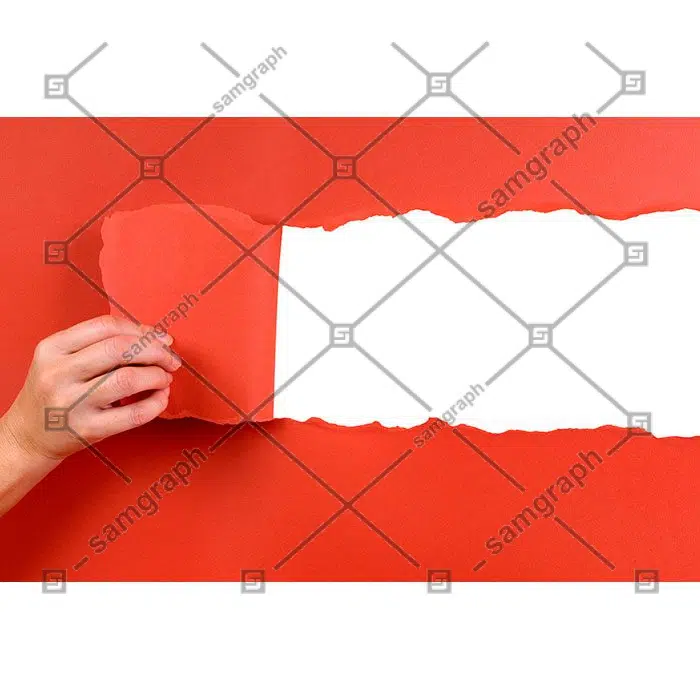 red paper teared 1 مجموعه-گوشه-حاشیه-تصویرسازی-زینتی-قاب-تک رنگ-سبک