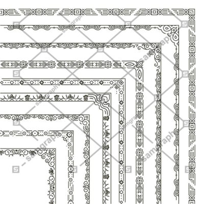 مجموعه گوشه و حاشیه مناسب قاب