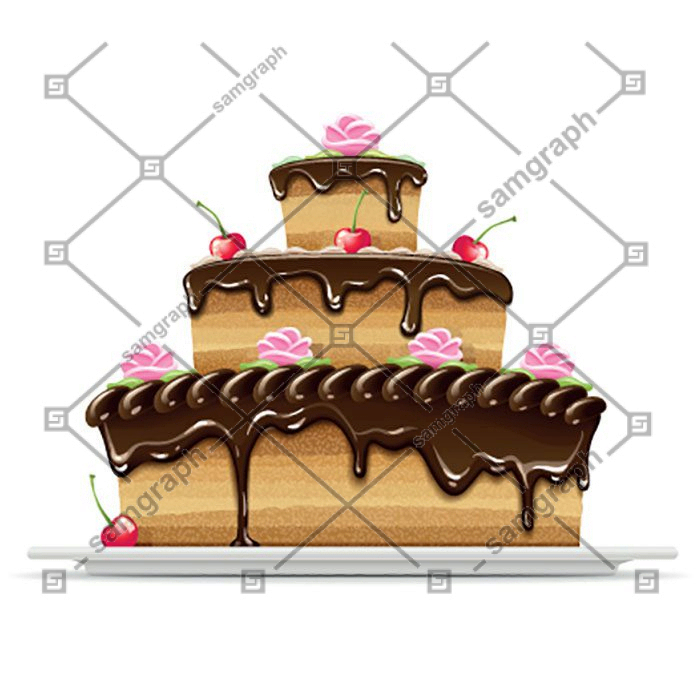 set of birthday cake vector 7 1