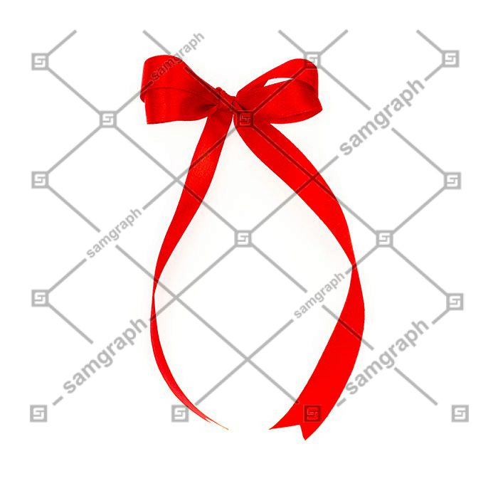 shiny red ribbon white background with copy space 1