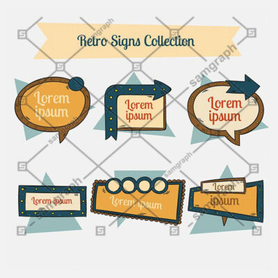 طرح آماده تابلوهای تبلیغاتی لاسوگاسی بصورت نشان گر به سمت های مختلف