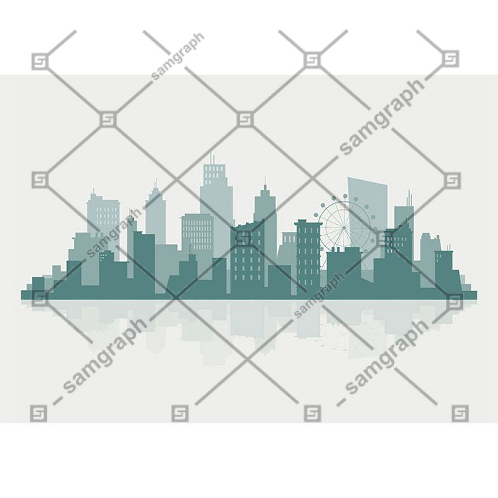 silhouette skyline illustration 1 تصویر افق شهر لندن