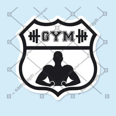 طرح لوگو و آرم باشگاه بدنسازی GYM logo