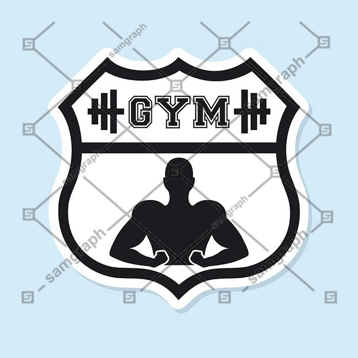 sport gym logo graphic design 1 فایل لایه باز از طرح وکتور باربر شاپ | لوگو و نماد و آرم آرایشگاه مردانه | استیکر آریشگاه