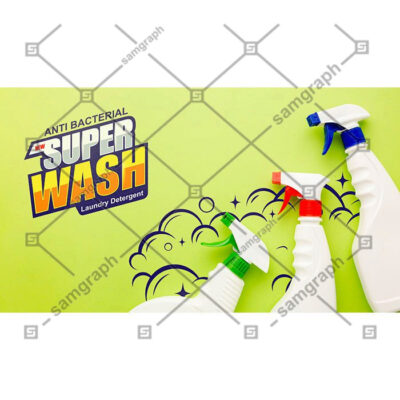 طرح بنر و فلکس محصولات بهداشتی تمیز کننده چند منظوره