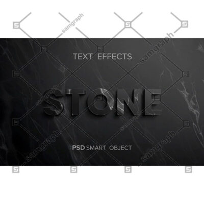 طرح لایه باز PSD سنگ مشکی با رگه های طوسی STON PHOTOSHP