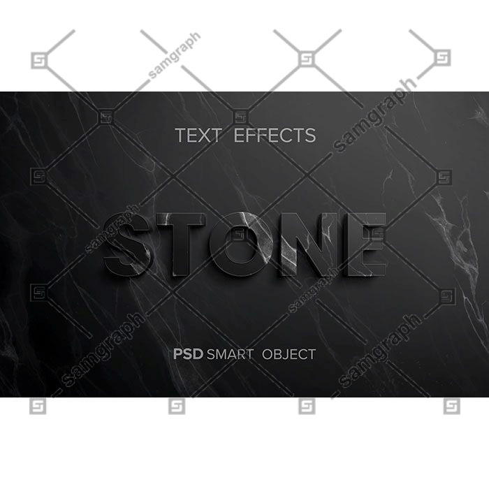 stone structure text effect 1 طرح وکتور آماده تبلیغات پوشک بچه