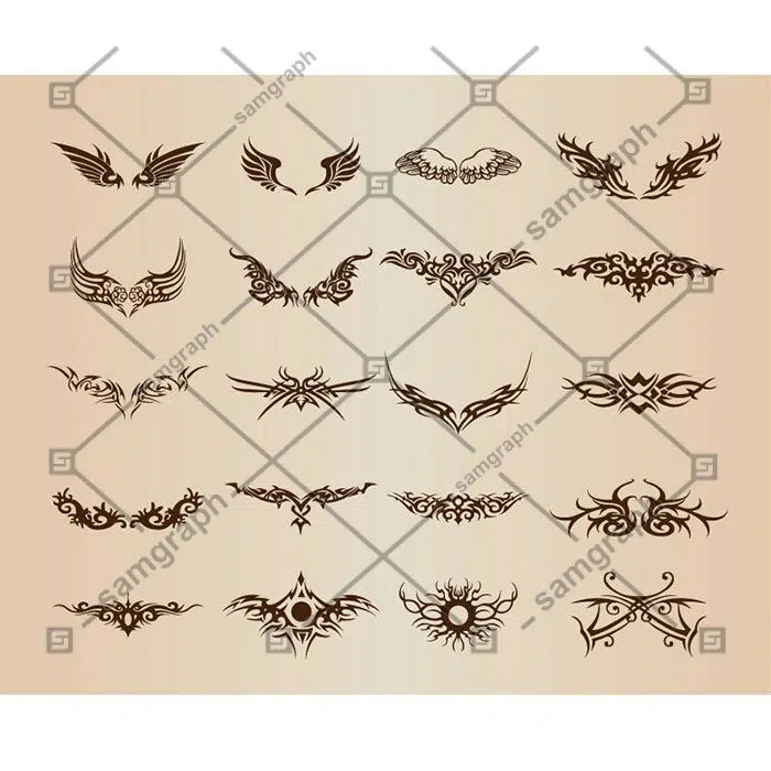 tattoo elements vector set 1 tattoo_elements_vector_set