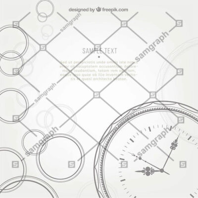 قالب و پس زمینه با موضوع زمان و ساعت