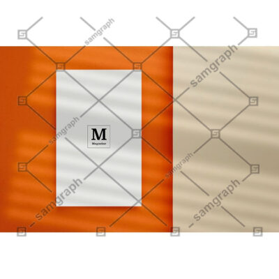 موکاپ و طرح پوستر با فضای خالی با سایه پنچره