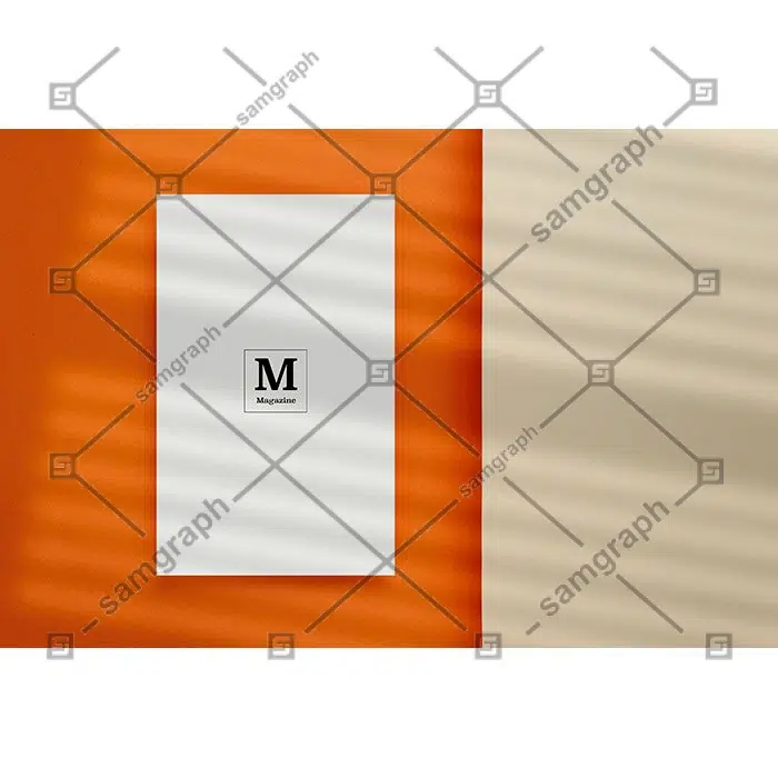 top view blank poster mockup 1 ماکت-پوستر-نمای-خالی-بالا