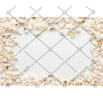 تصویر پس زمینه از پف فیل و پاپ کورن با فضای نوشتن