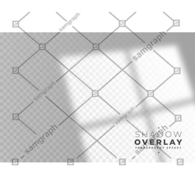 طرح شفاف سایه پنچره روی دیوار اتاق